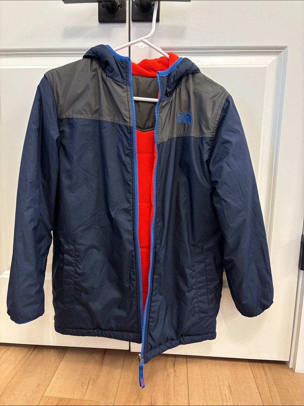 The North Face boys reversible winter jacket coat L 14/16